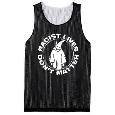 Racist Lives Dont Matter Black Funny Anti Racism Mesh Reversible Basketball Jersey Tank