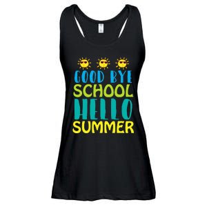 Retro Last Day of School Schools Out for Summer Teacher Ladies Essential Flowy Tank