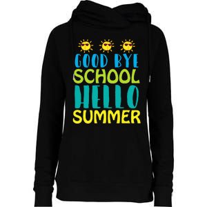 Retro Last Day of School Schools Out for Summer Teacher Womens Funnel Neck Pullover Hood