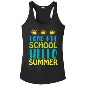 Retro Last Day of School Schools Out for Summer Teacher Ladies PosiCharge Competitor Racerback Tank