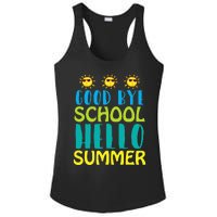 Retro Last Day of School Schools Out for Summer Teacher Ladies PosiCharge Competitor Racerback Tank