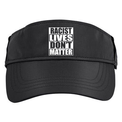 Racist Lives Don't Matter Adult Drive Performance Visor