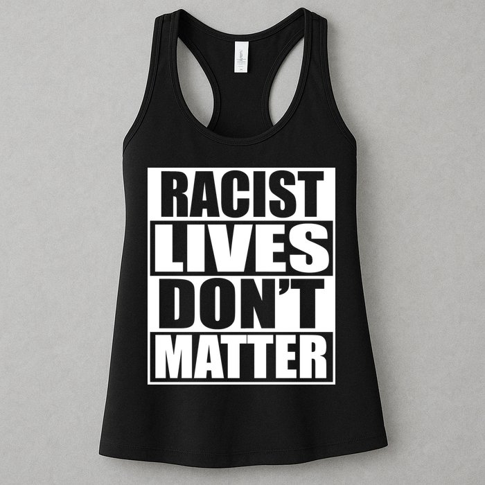 Racist Lives Don't Matter Womens Tank Top