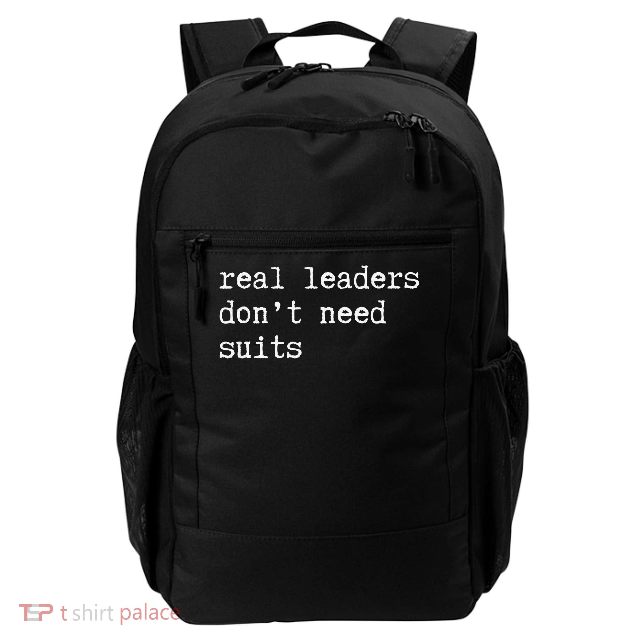 Real Leaders Dont Need Suits Support Ukraine Daily Commute Backpack