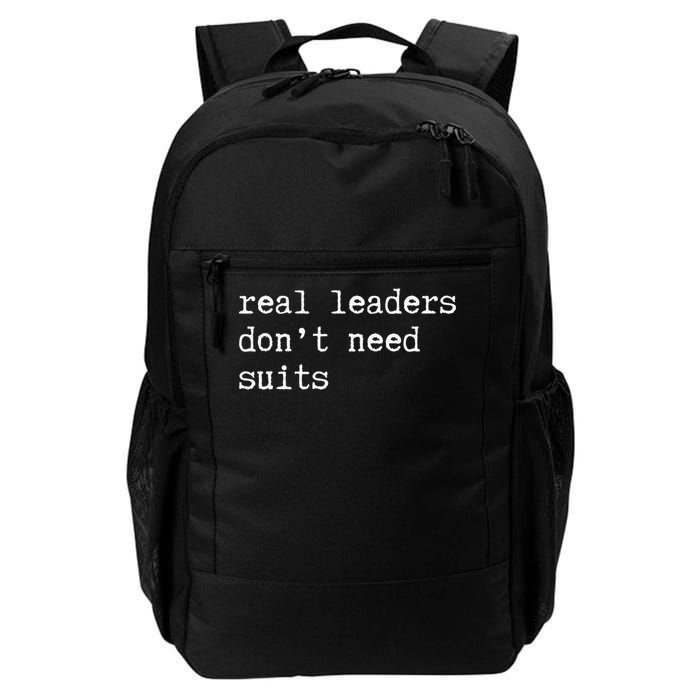 Real Leaders Dont Need Suits Support Ukraine Backpack