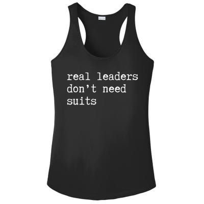 Real Leaders Dont Need Suits Support Ukraine Ladies PosiCharge Competitor Racerback Tank