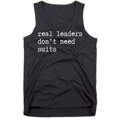 Real Leaders Dont Need Suits Support Ukraine Tank Top