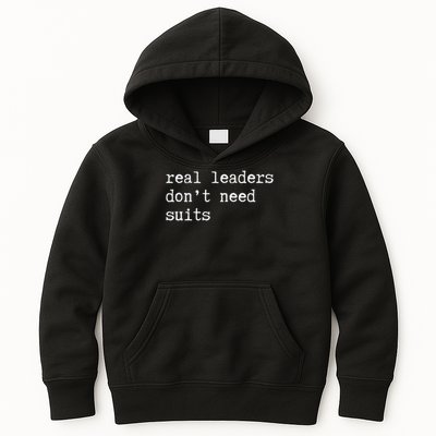 Real Leaders Dont Need Suits Support Ukraine Kids Hoodie