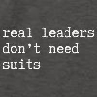 Real Leaders Dont Need Suits Support Ukraine Vector Backpack