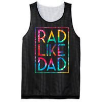 Rad Like Dad Tie Dye Funny Fathers Day Mesh Reversible Basketball Jersey Tank