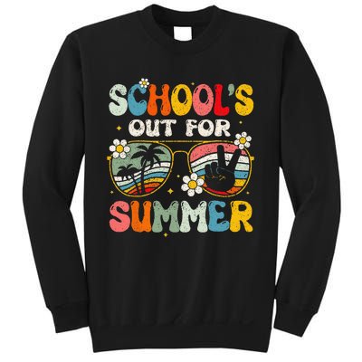 Retro Last Day Of School Schools Out For Summer Teacher Gift Sweatshirt