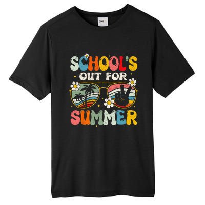 Retro Last Day Of School Schools Out For Summer Teacher Gift Tall Fusion ChromaSoft Performance T-Shirt