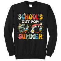 Retro Last Day Of School Schools Out For Summer Teacher Gift Tall Sweatshirt