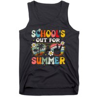 Retro Last Day Of School Schools Out For Summer Teacher Gift Tank Top