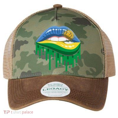 Rwanda Lips Dripping Legacy Tie Dye Trucker Hat