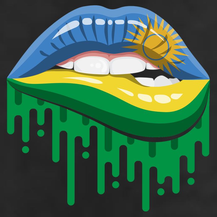 Rwanda Lips Dripping Cool Comfort Performance Bucket Hat