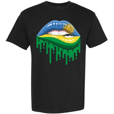 Rwanda Lips Dripping Garment-Dyed Heavyweight T-Shirt