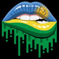 Rwanda Lips Dripping Cooling Performance Crew T-Shirt