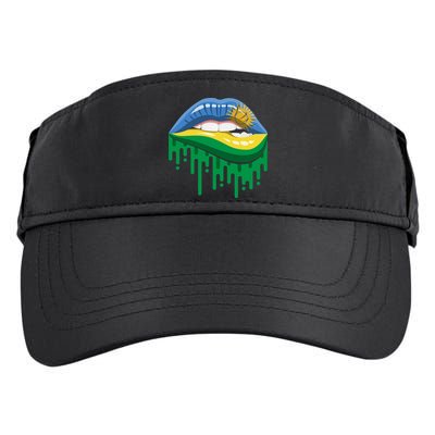 Rwanda Lips Dripping Adult Drive Performance Visor
