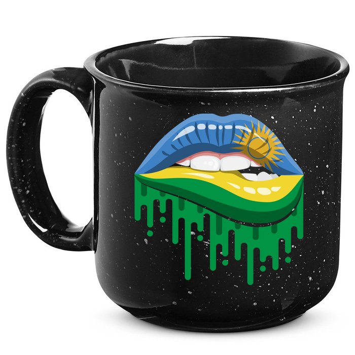 Rwanda Lips Dripping 15oz Campfire Ceramic Mug