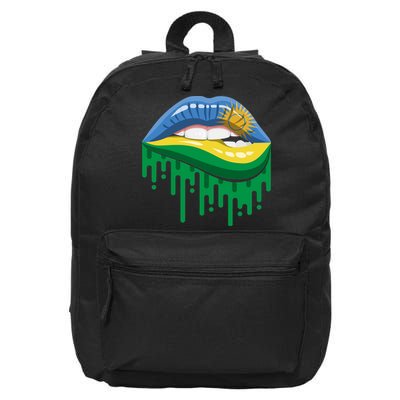 Rwanda Lips Dripping 16 in Basic Backpack