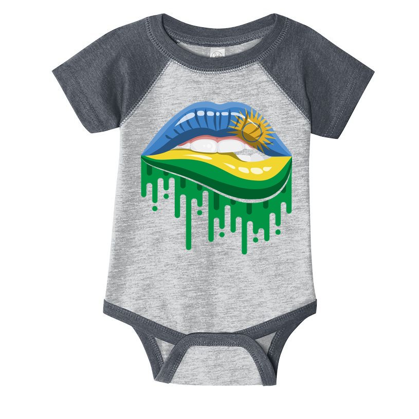 Rwanda Lips Dripping Infant Baby Jersey Bodysuit