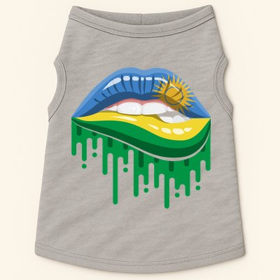 Rwanda Lips Dripping Doggie Tank