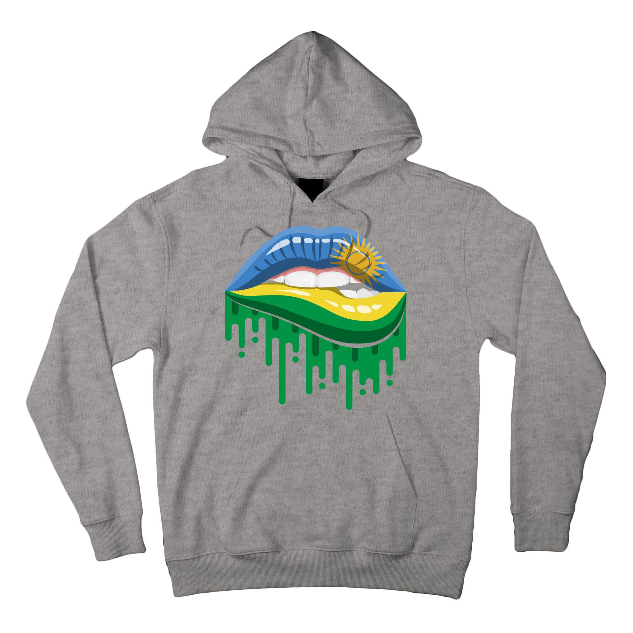 Rwanda Lips Dripping Tall Hoodie