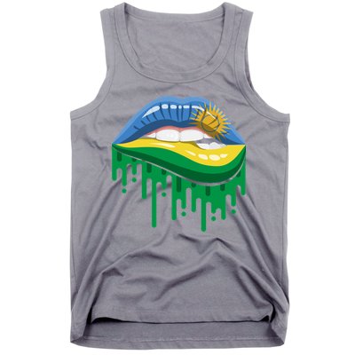Rwanda Lips Dripping Tank Top