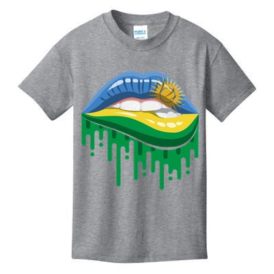 Rwanda Lips Dripping Kids T-Shirt