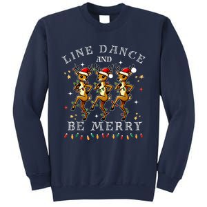 Reindeer Line Dance And Be Merry Christmas Festive Dancing Sweatshirt