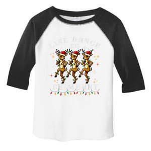 Reindeer Line Dance And Be Merry Christmas Festive Dancing Toddler Fine Jersey T-Shirt