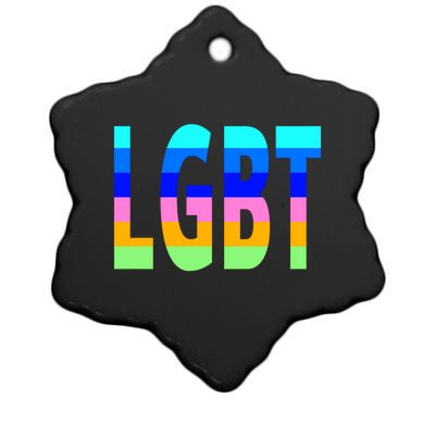 Rainbow Lgbt Equality Gift Ceramic Star Ornament