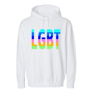 Rainbow Lgbt Equality Gift Garment-Dyed Fleece Hoodie