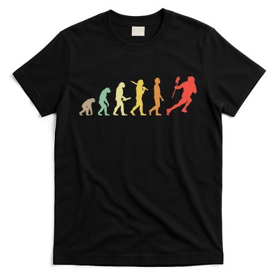Retro Lacrosse Evolution Gift For Lacrosse Players T-Shirt