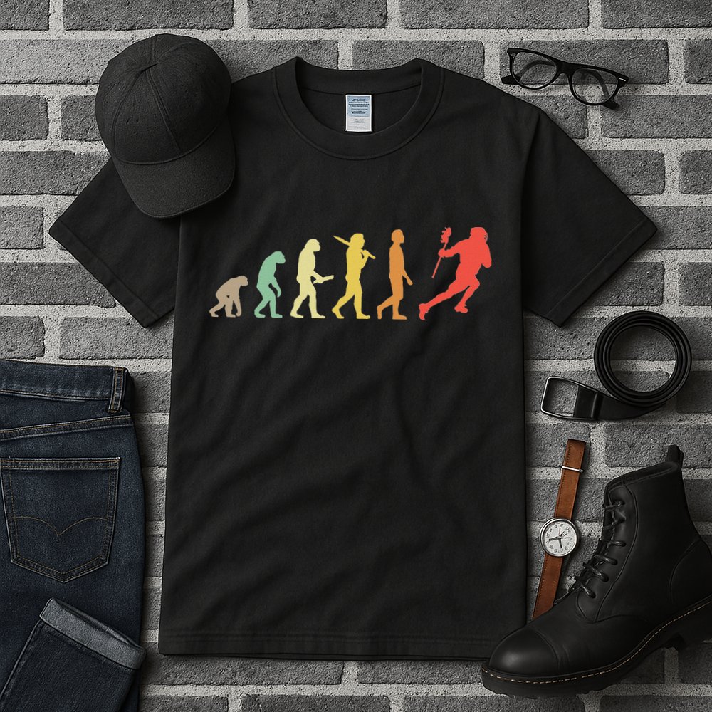 Retro Lacrosse Evolution Gift For Lacrosse Players Tall T-Shirt