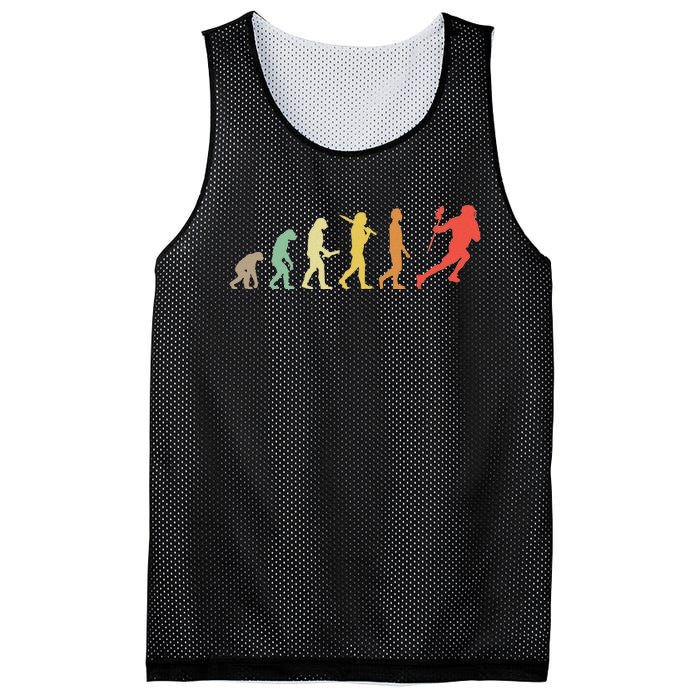 Retro Lacrosse Evolution Gift For Lacrosse Players Mesh Reversible Basketball Jersey Tank