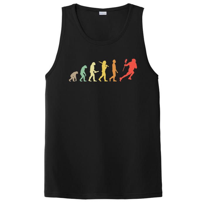 Retro Lacrosse Evolution Gift For Lacrosse Players PosiCharge Competitor Tank