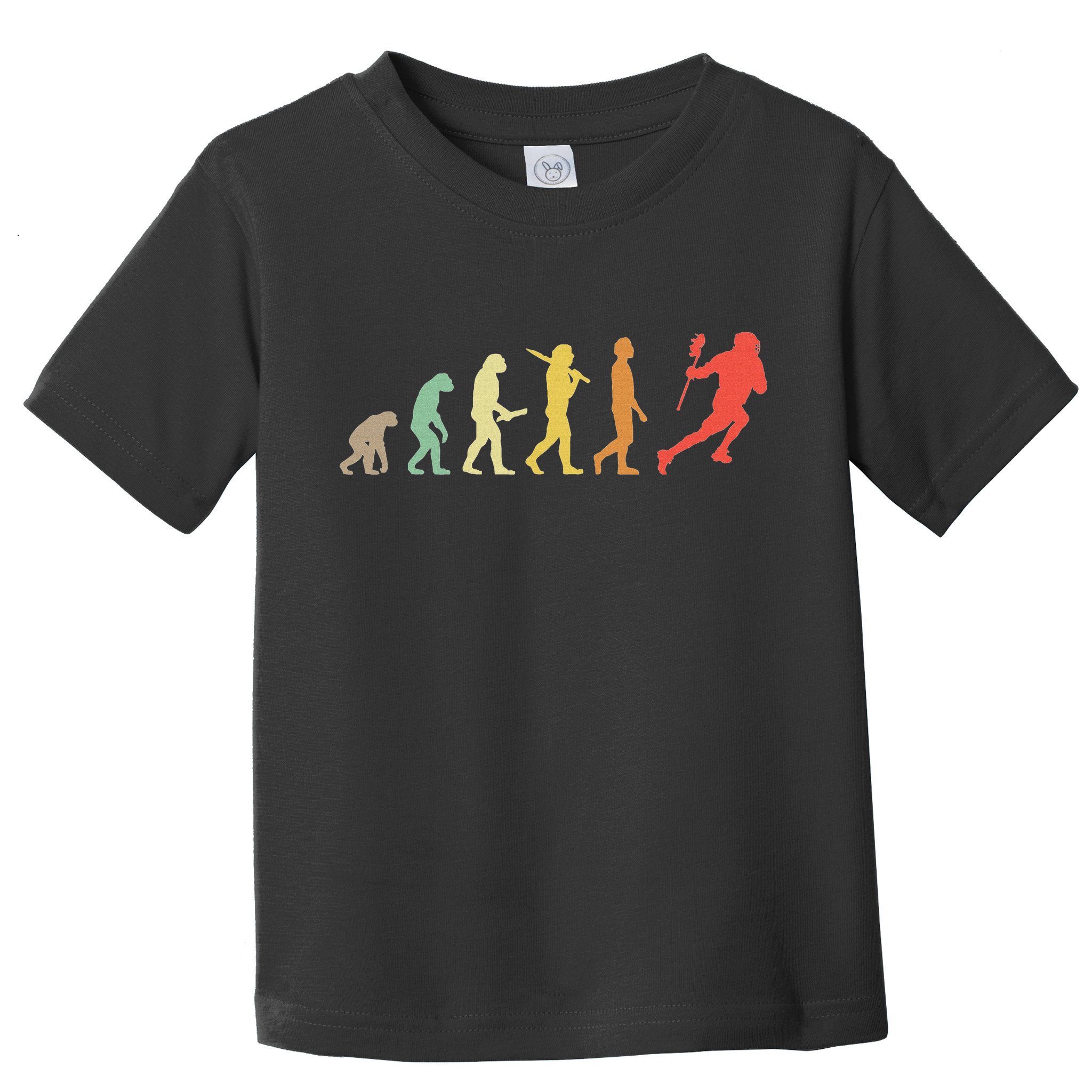 Retro Lacrosse Evolution Gift For Lacrosse Players Toddler T-Shirt