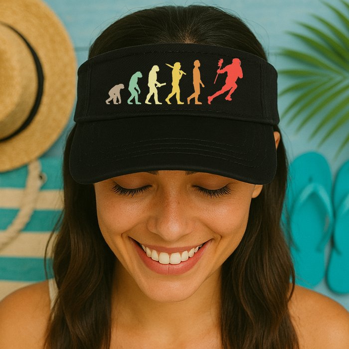 Retro Lacrosse Evolution Gift For Lacrosse Players Visor