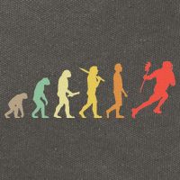 Retro Lacrosse Evolution Gift For Lacrosse Players Cotton Canvas Backpack