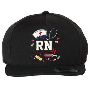 Rn Life Essentials Rn Nurse Life Gift Idea Wool Snapback Cap