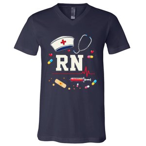 Rn Life Essentials Rn Nurse Life Gift Idea V-Neck T-Shirt