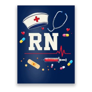 Rn Life Essentials Rn Nurse Life Gift Idea Poster