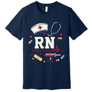 Rn Life Essentials Rn Nurse Life Gift Idea Premium T-Shirt