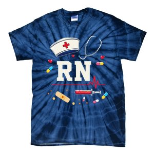 Rn Life Essentials Rn Nurse Life Gift Idea Tie-Dye T-Shirt