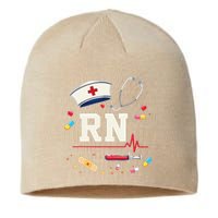 Rn Life Essentials Rn Nurse Life Gift Idea Sustainable Beanie