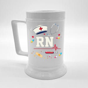 Rn Life Essentials Rn Nurse Life Gift Idea Beer Stein