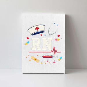 Rn Life Essentials Rn Nurse Life Gift Idea Canvas