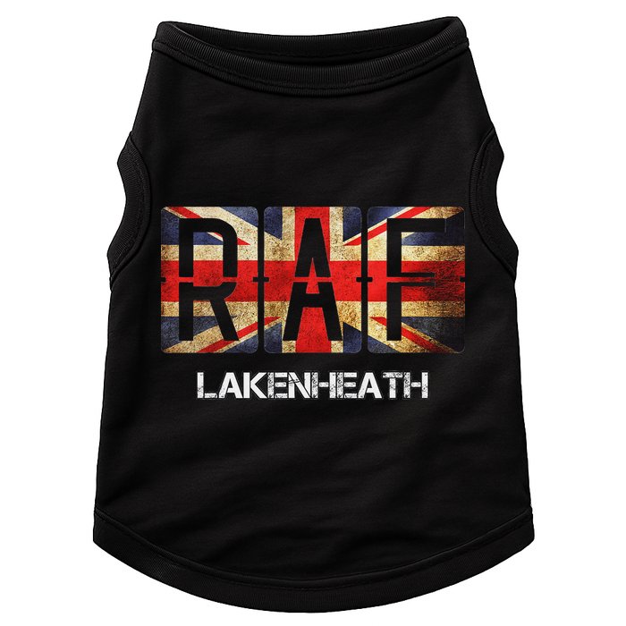 Raf Lakenheath England Airforce Vintage Distressed Doggie Tank